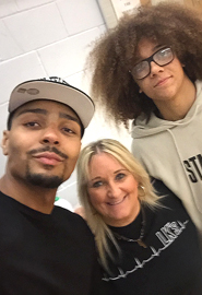 A proud teacher and pupil